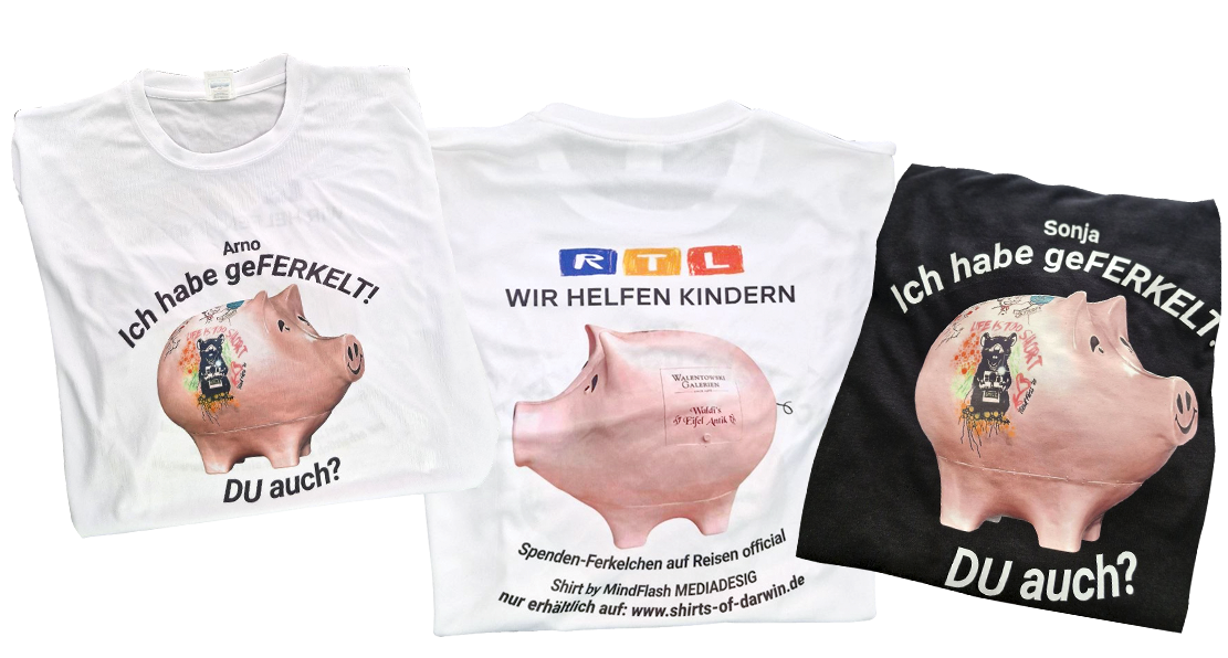 Ferkelchen 80 Euro Waldi Charity/Spenden T-Shirts - Bild