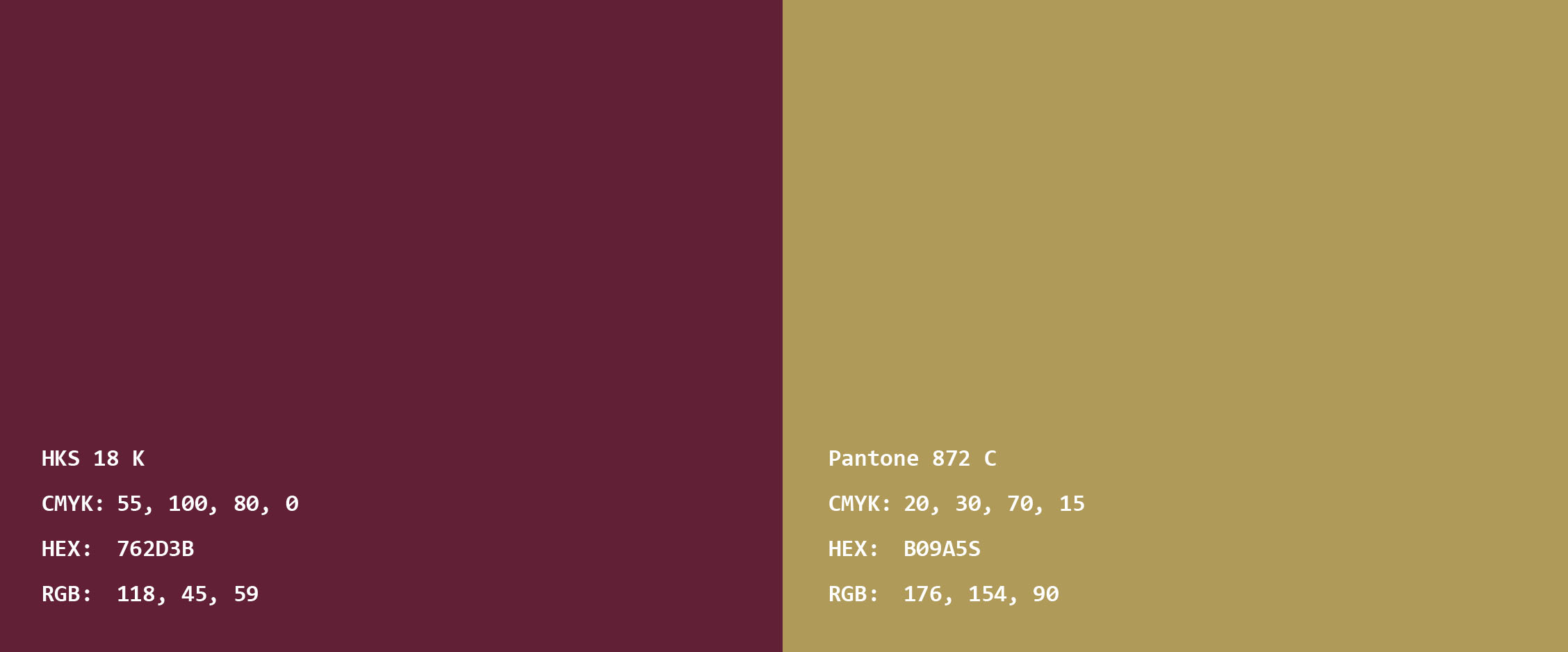 Hausfarben HKS 18 K & Pantone 872 C - Bild