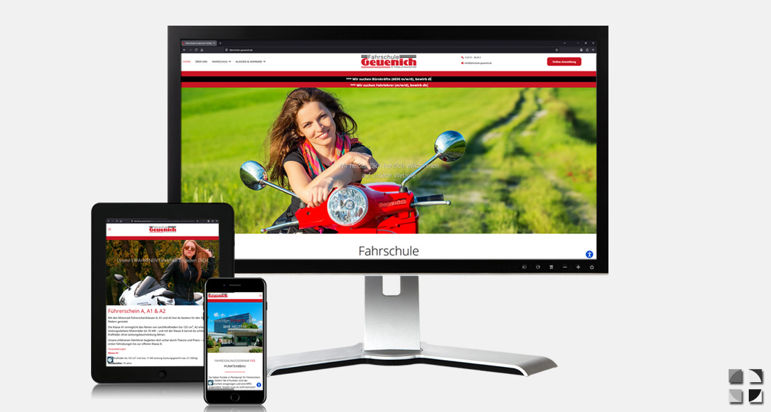 Wedesigen/Redesign Fahrschule Geuenich Euskirchen - Bild
