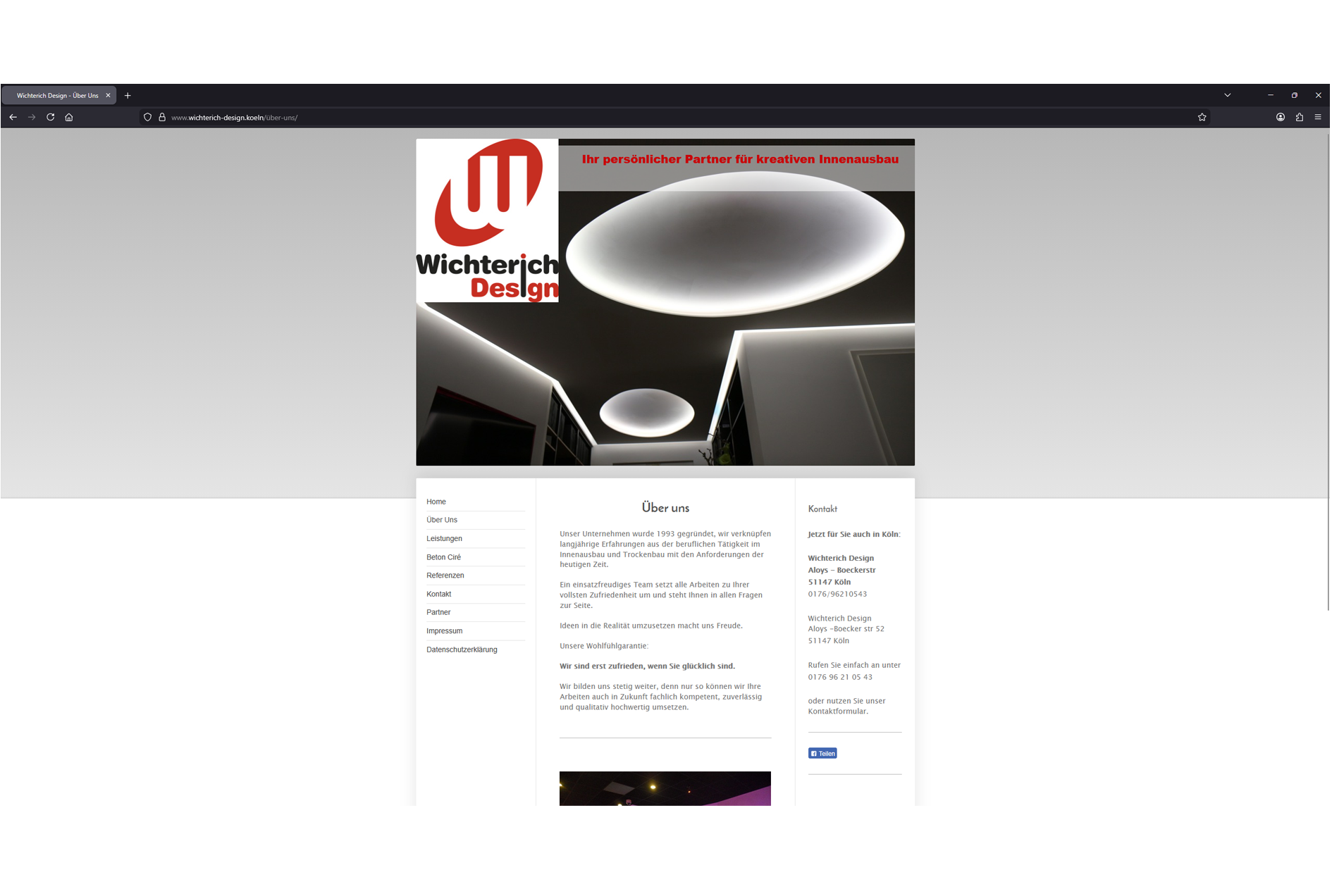 Neue Website erstellen Designer Euskirchen - Beispielbild alte Website