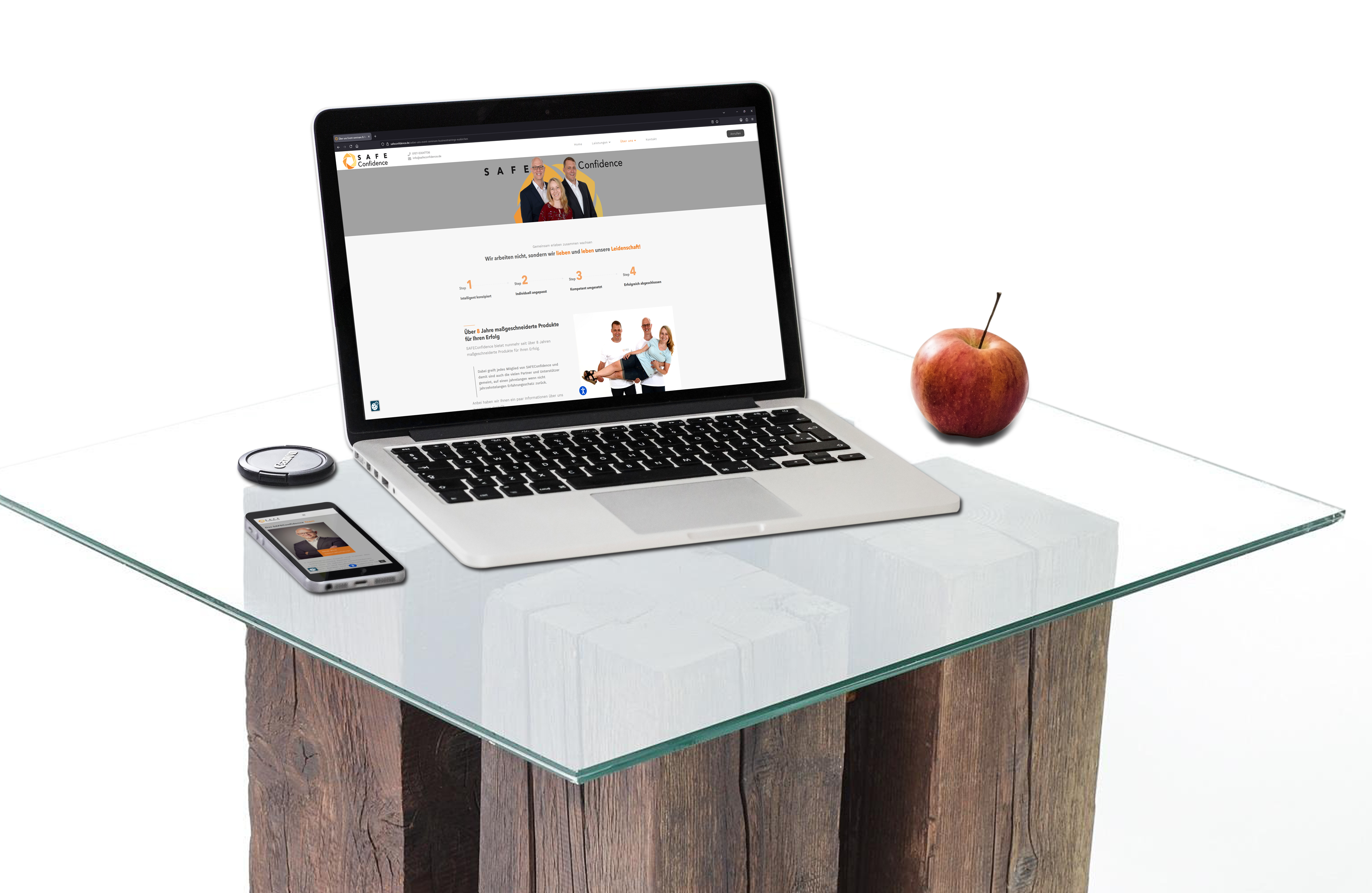 Werbeagentur Webdesign Referenz SAFEConfidence Euskirchen - Bild Referenzen Werbeagenturen Esukirchen